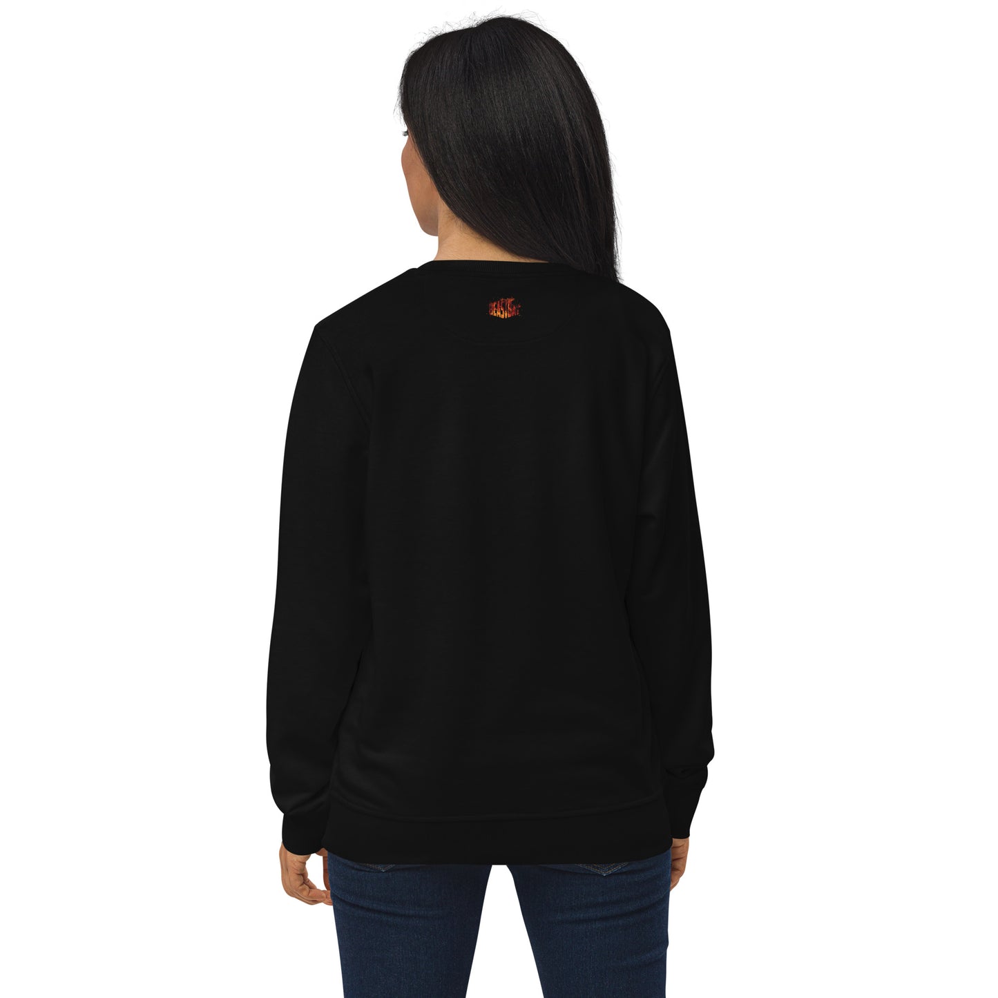 Unisex organic BEASTBAY FIRE BURST sweatshirt