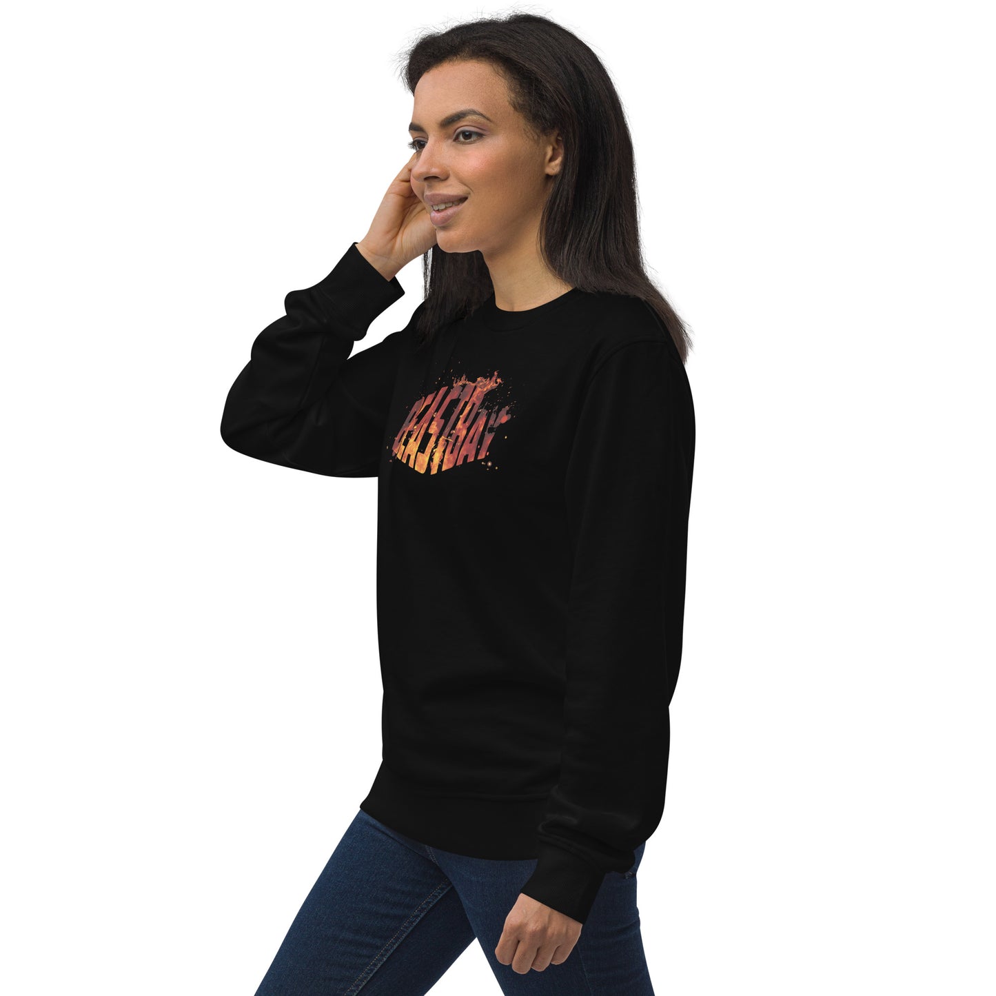 Unisex organic BEASTBAY FIRE BURST sweatshirt